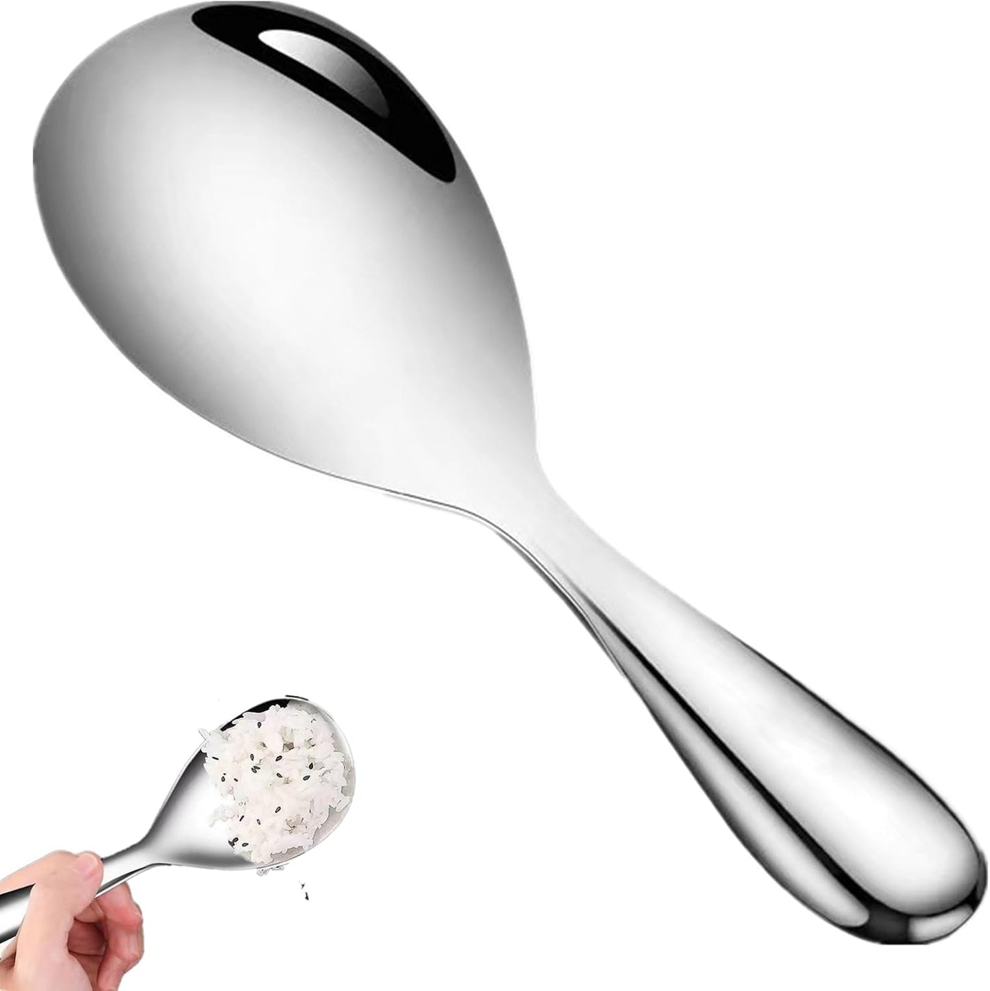 Luoyuanjia - Cuillère à Riz - Acier Inoxydable - Antiadhésive – €4,87