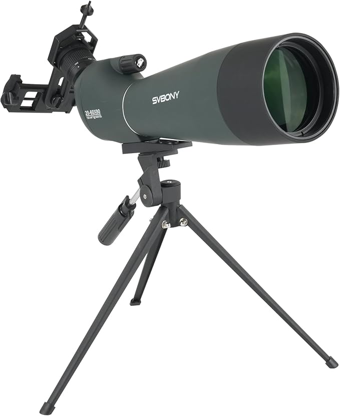Longue-vue SVBONY SV28 – Zoom 20-60x80 – Étanche IP65