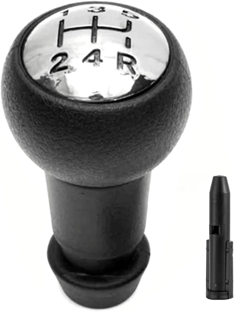 OGGIPRO - Pommeau de Vitesse Manuel - Ergonomique Noir et Chrome – €34,99