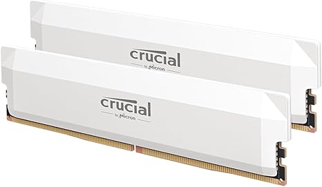 Mémoire RAM Crucial Pro DDR5 32Go – 6000MHz – Blanc