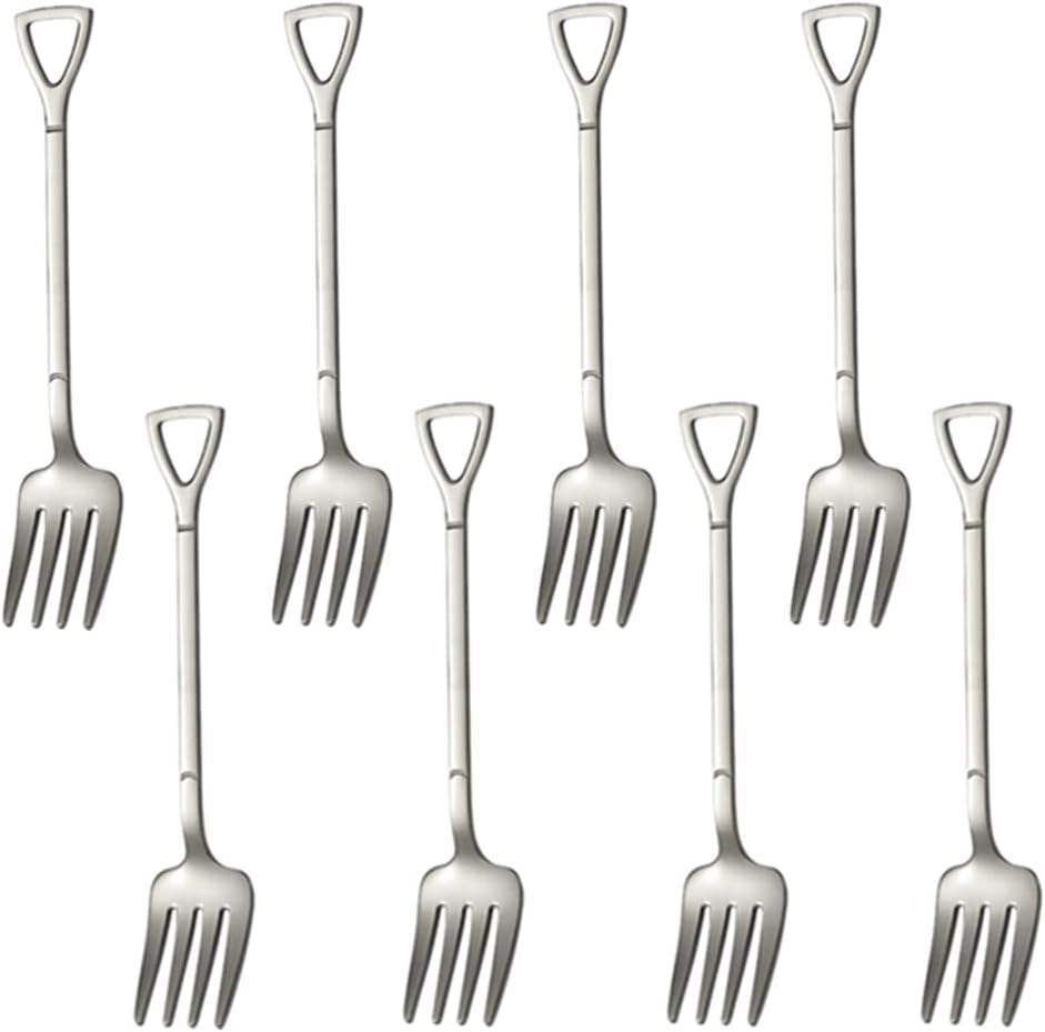 HUSENGCO - Set de Fourchettes à Gâteau - Inox - 8 Pièces – €4,54