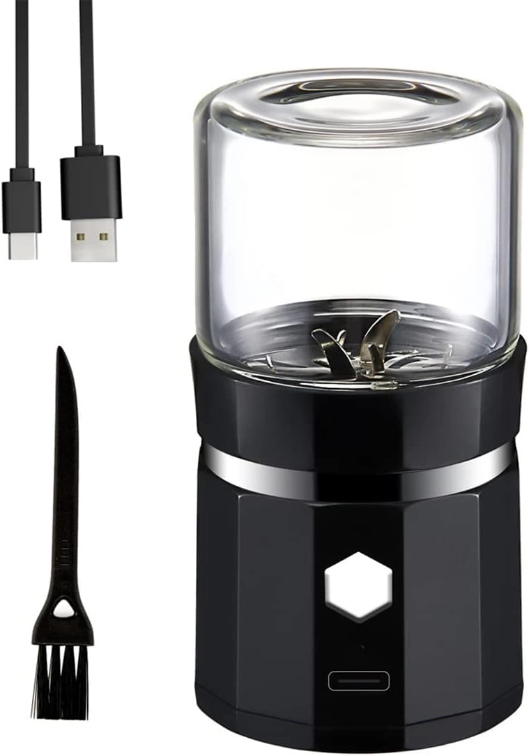 Giuneuow - Mini Grinder Électrique - Rechargeable USB - Sécurité Enfant – €8,99