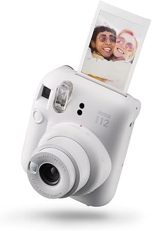 Appareil Photo Instantané INSTAX Mini 12 – Blanc Argile – Exposition Automatique