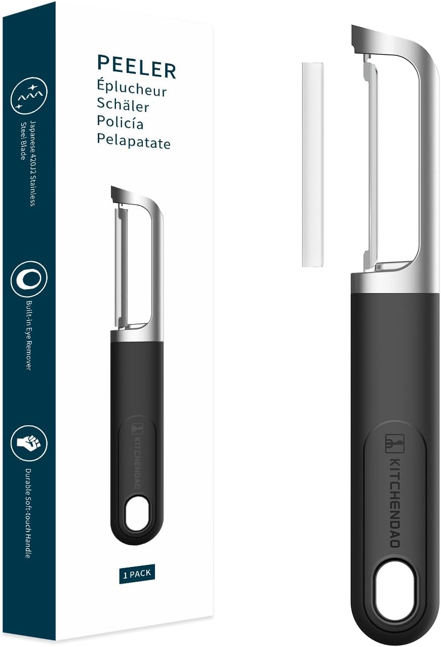 KITCHENDAO - Éplucheur de Légumes - Lame Japonaise - Manche Ergonomique – €5,13