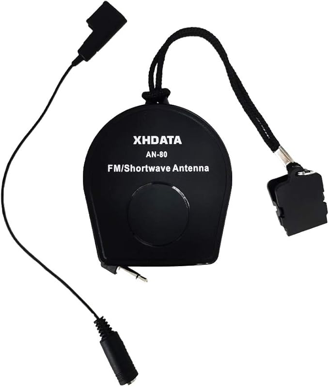 Antenne Radio XHDATA AN-80 – Amplificateur de Signal – 7m Noir