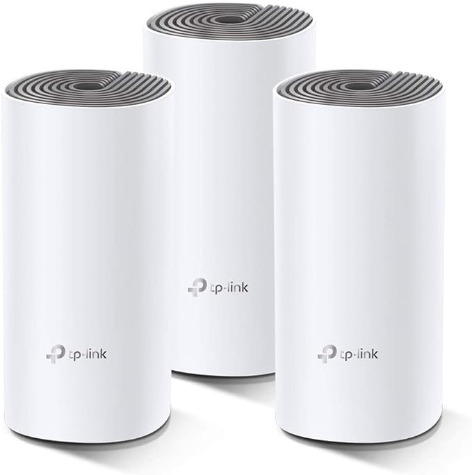 Système Mesh WiFi TP-Link Deco E4 – Pack de 3 – Blanc
