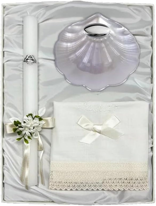 Sanchis Salcedo - Kit de Baptême - Argent Sterling 925 - Gravure Personnalisée – €27,99