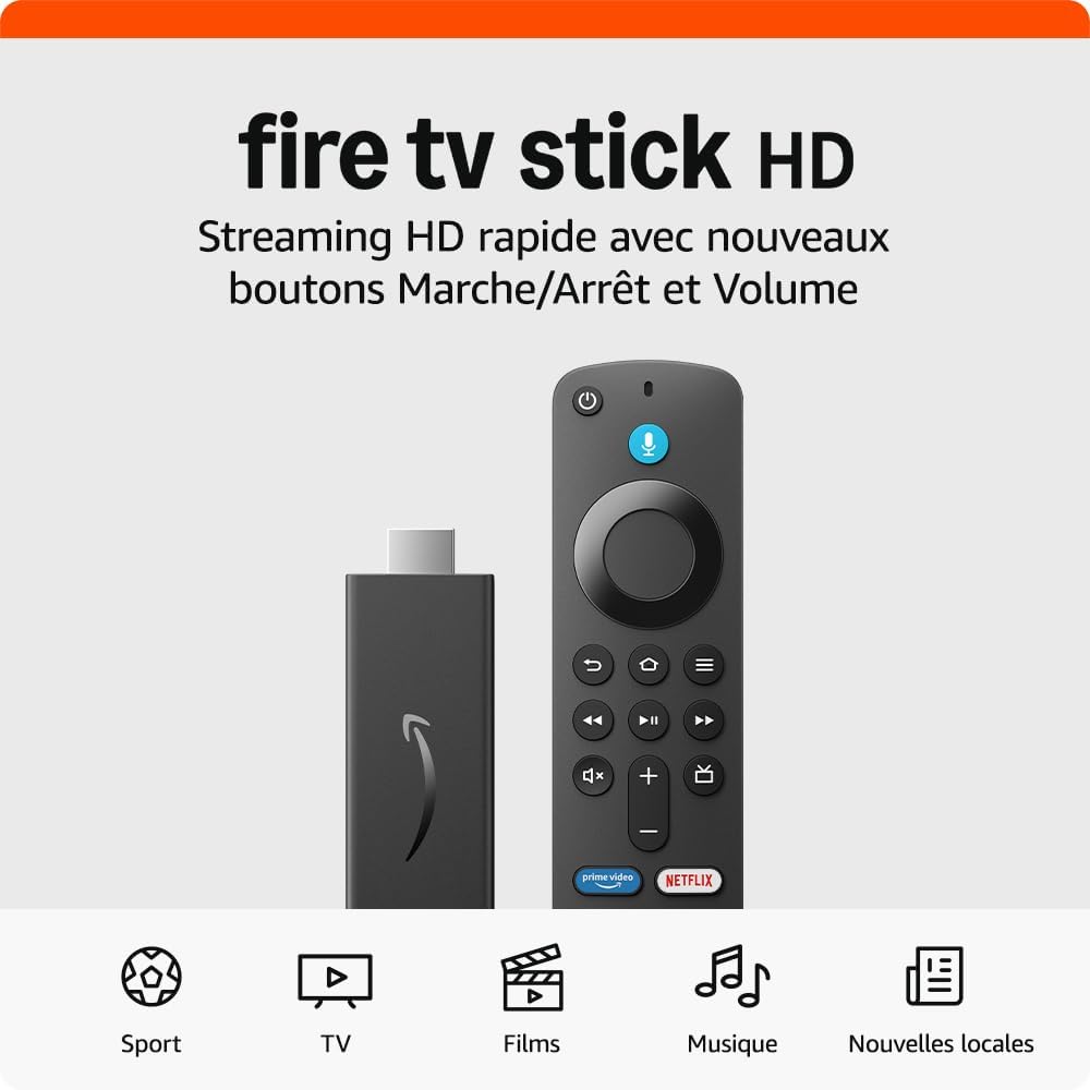 Amazon - Clé TV - HD Streaming - Télécommande Alexa – €34,99