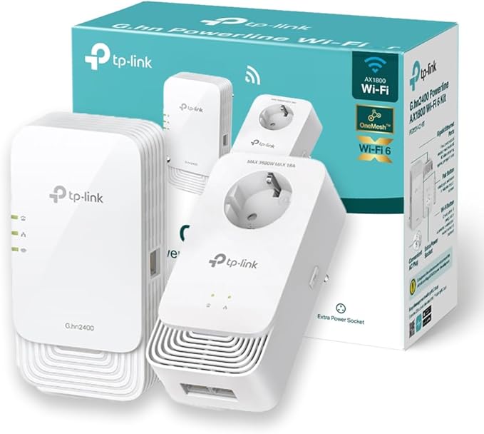 CPL TP-Link WiFi 6 AX1800 – Jusqu'à 1428 Mbps