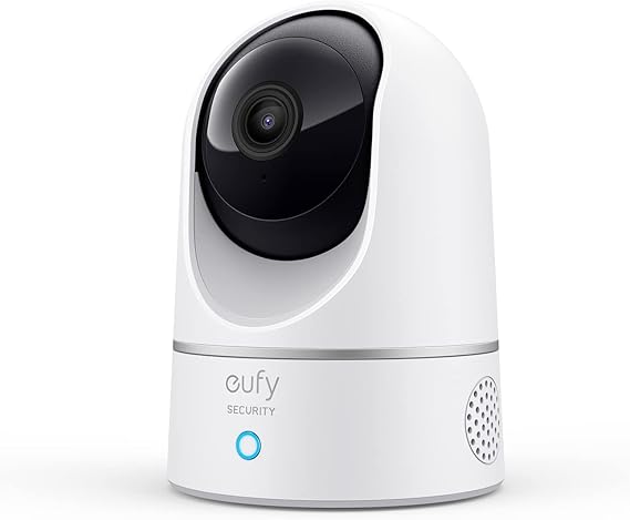 Caméra dôme eufy Security 2K – Pan & Tilt – Détection IA