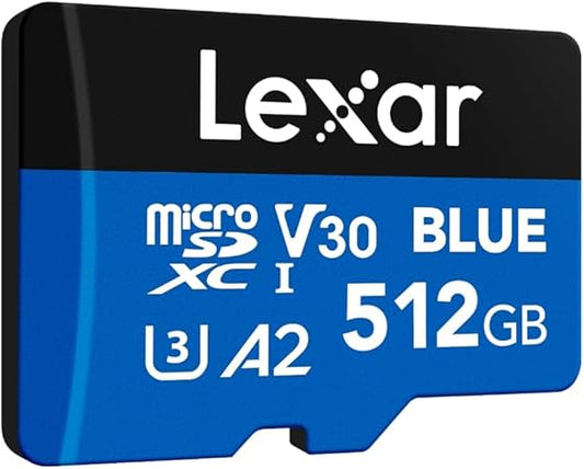Carte Micro SD Lexar 512Go – Jusqu'à 160 Mo/s – UHS-I