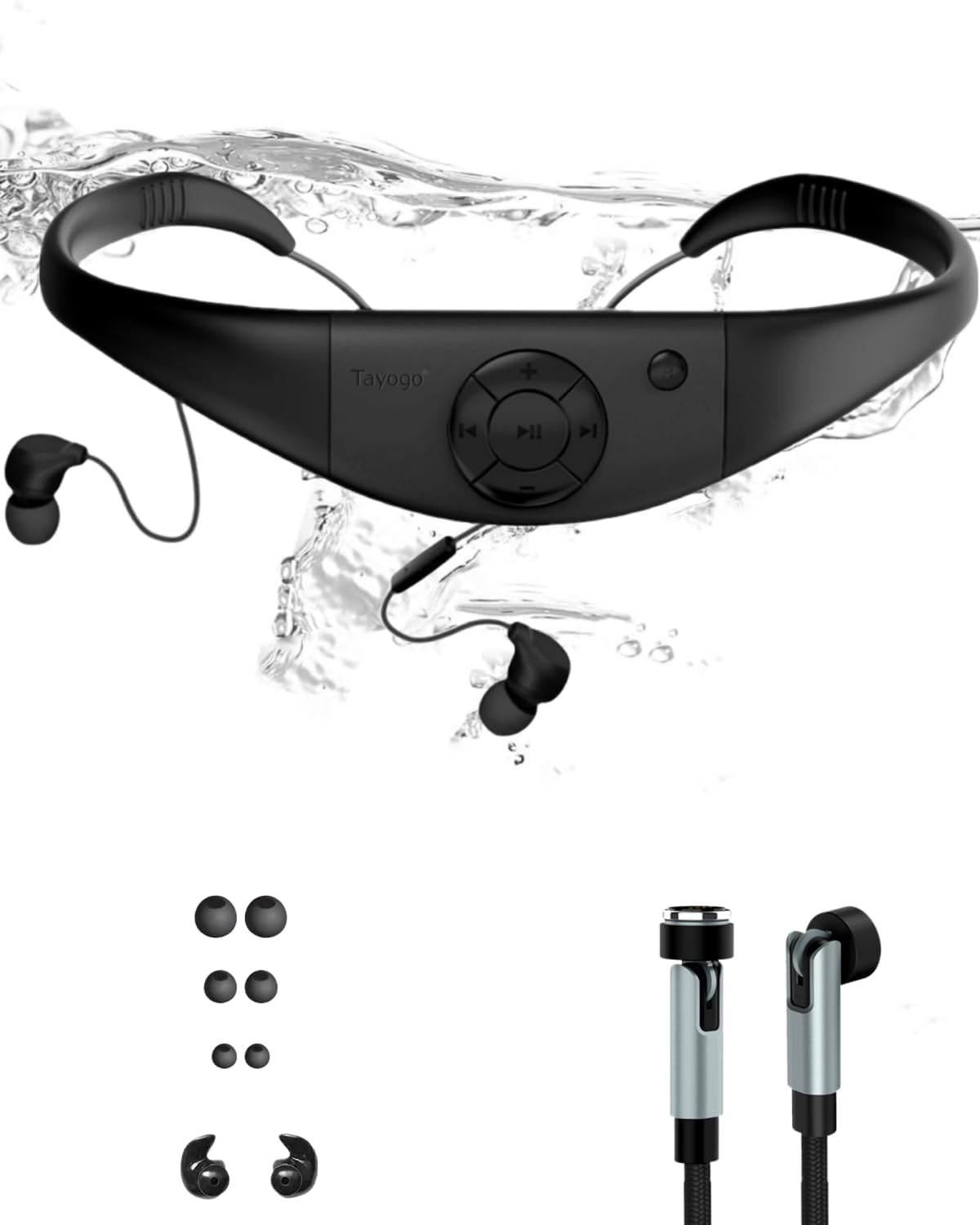 Tayogo - Lecteur MP3 Étanche - 8GB - Autonomie 20h – €36,99