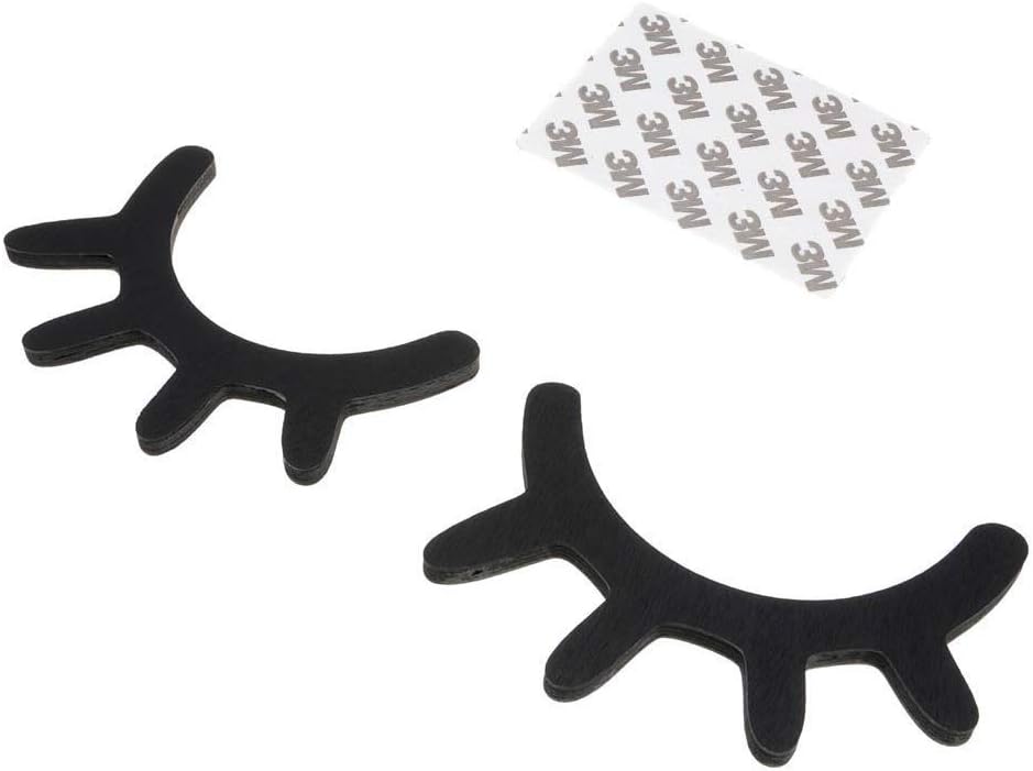 DDG EDMMS - Décoration Murale en Bois - Cils Fermés - Couleur Noire – €4,08