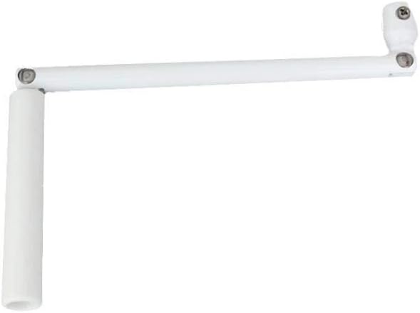 AUCUNE - Manivelle Simple - Acier Laqué Blanc - Sortie Ronde 12 mm – €28,99
