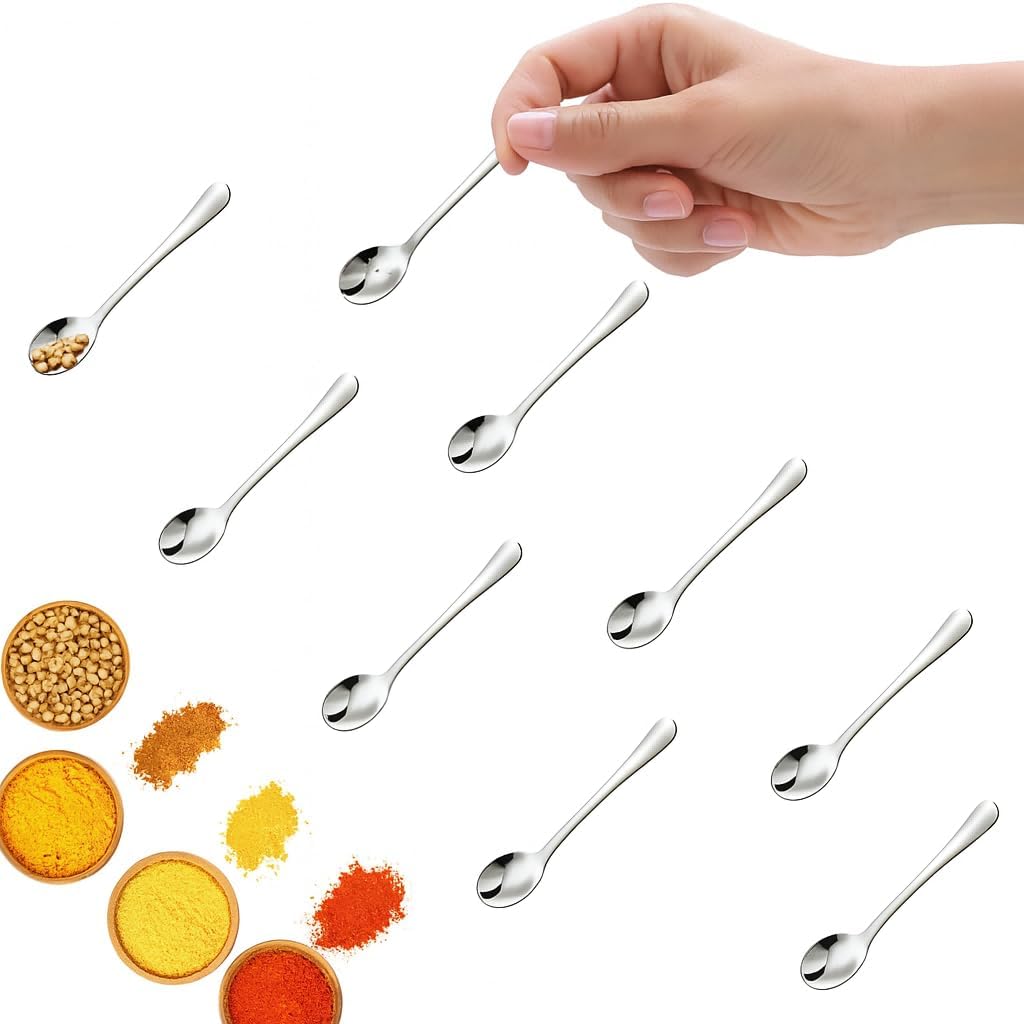 Aestustheri - Cuillères Miniatures - Acier Inoxydable - 8 Pièces – €3,24