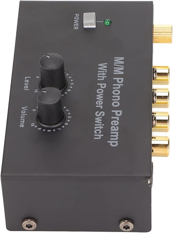 Préampli Phono Professionnel Faible Bruit Double Gain Plug and Play