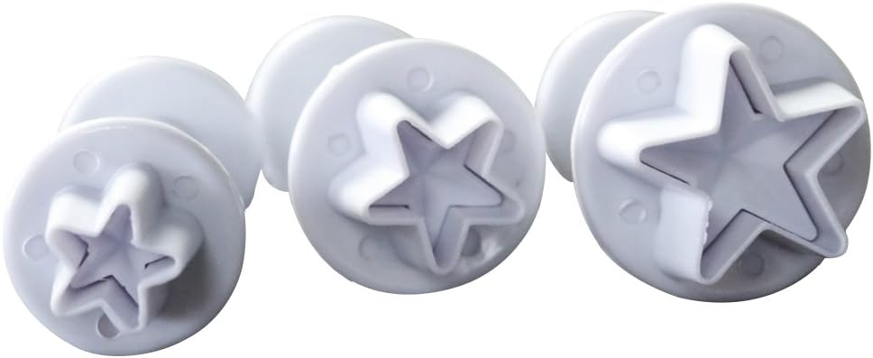 KALAIEN - Set de Découpoirs Étoile - Plastique Alimentaire - 3 Tailles – €6,49