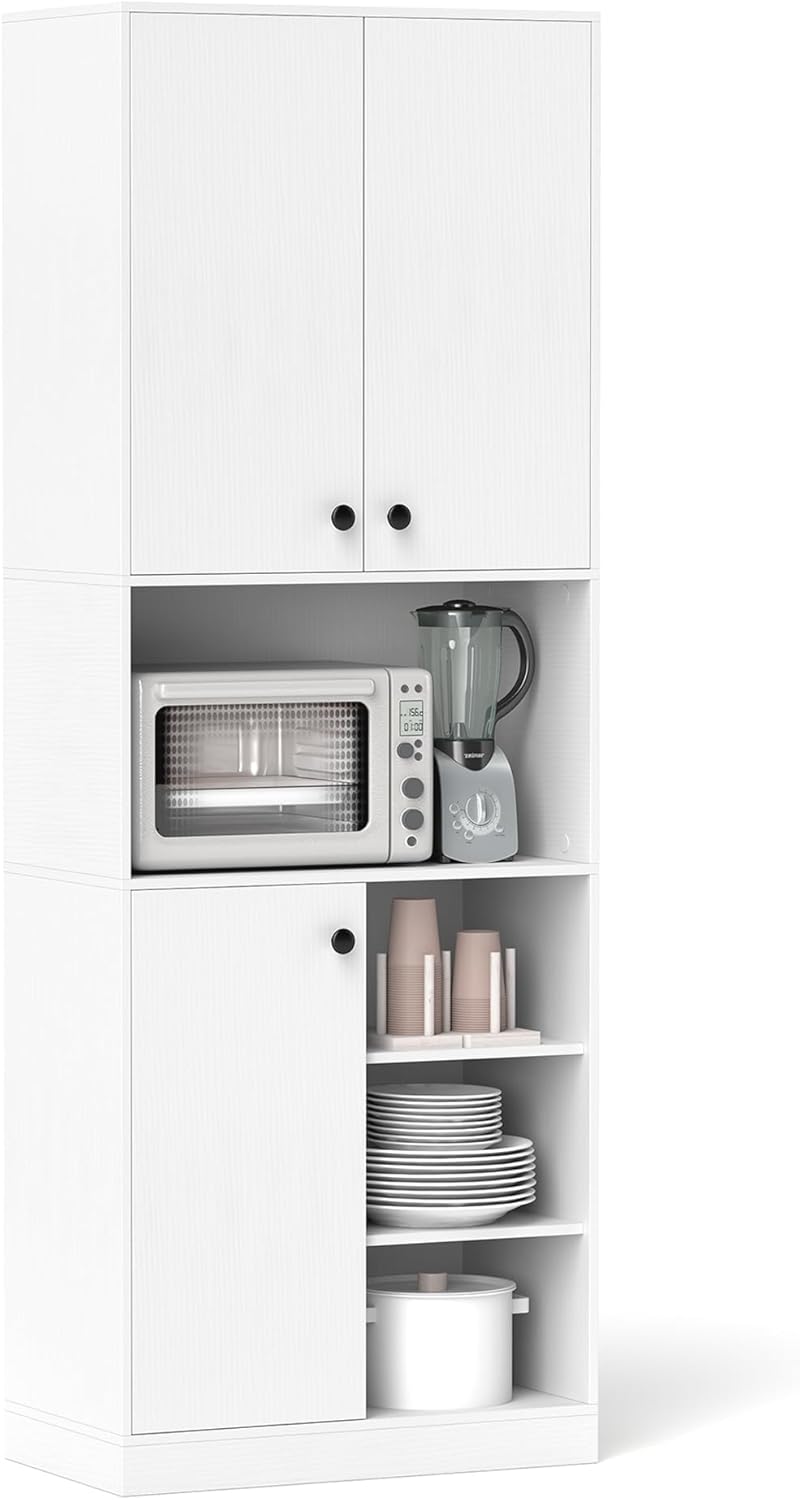 GiantexUK - Armoire de Cuisine - 166cm - 3 Portes – €73,99