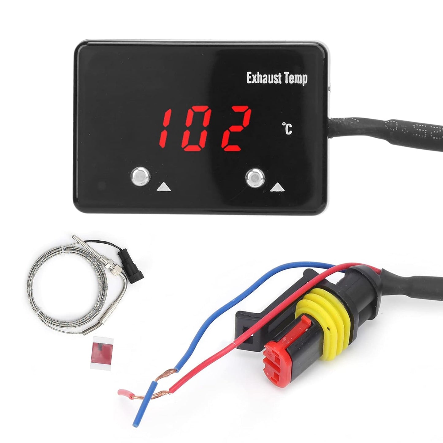 Akozon - Jauge Température Gaz d'Échappement - Affichage Numérique - LED Rouge – €47,99