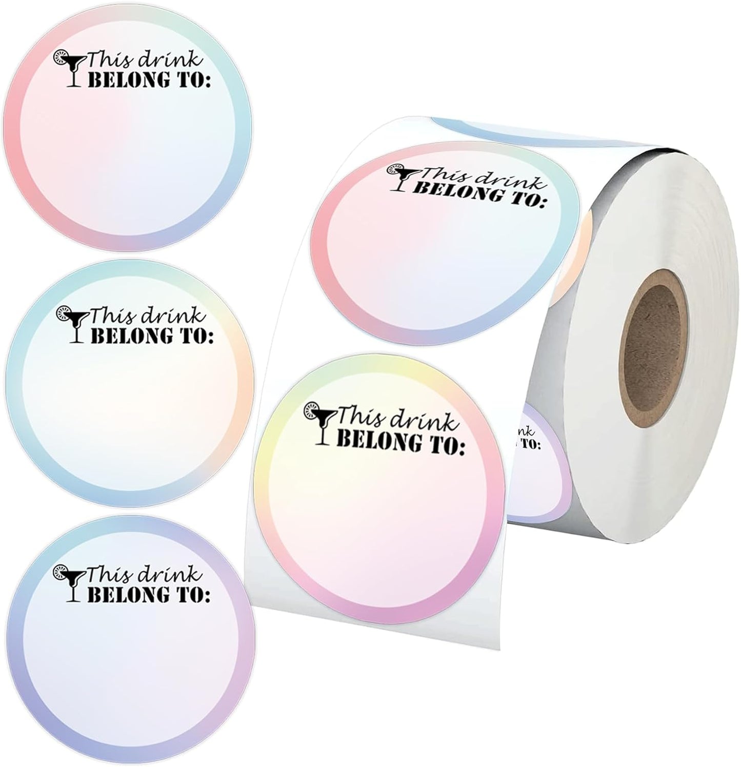 SMARSTICKER - Étiquettes de Boisson - 500 Pièces - Facile à Utiliser – €5,19