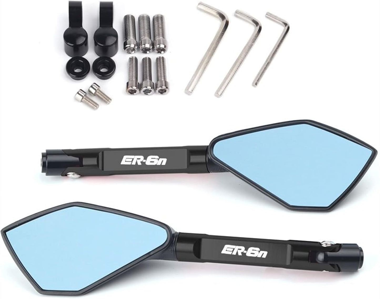 HLXD - Rétroviseur Moto - Anti-Éblouissement Bleu - Réglable – €33,99