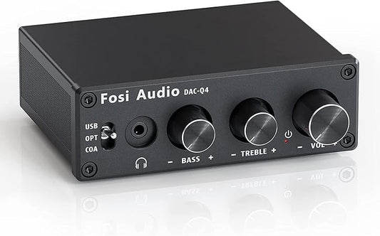 Amplis casques Fosi Audio Q4 – DAC USB 192 kHz – Entrées multiples