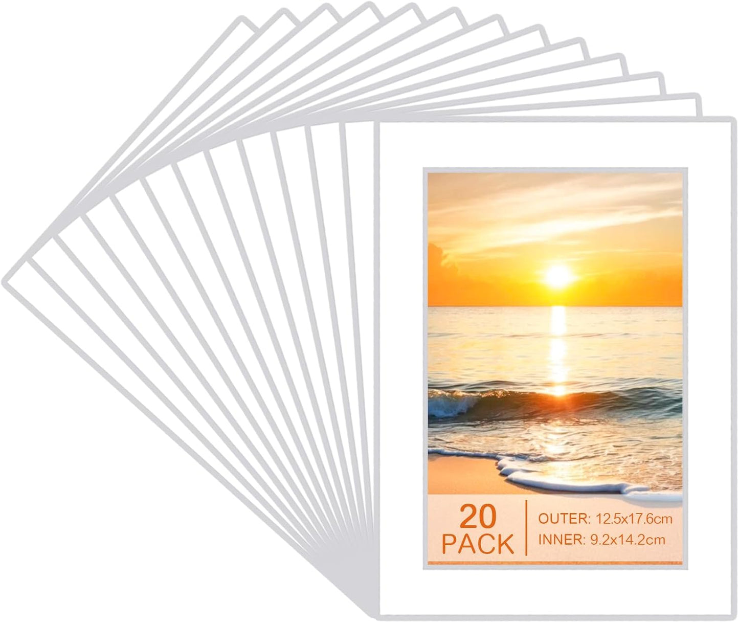WSICSE - Packs de Passe-Partout Blancs - 7x5 Pouces - 20 Unités – €3,89
