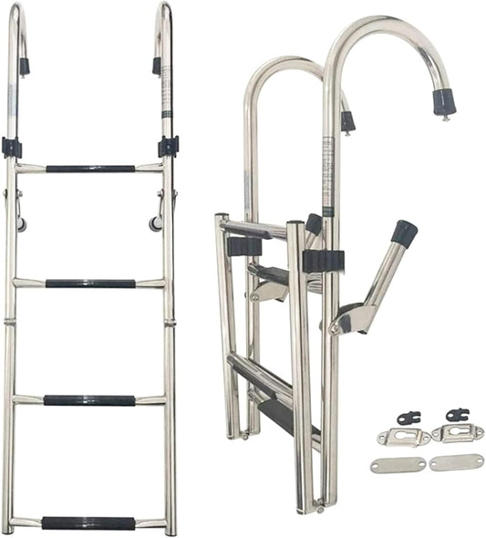 Generic - Échelle de Bateau - Inox 316 - 6 Marches Pliantes – €200,99