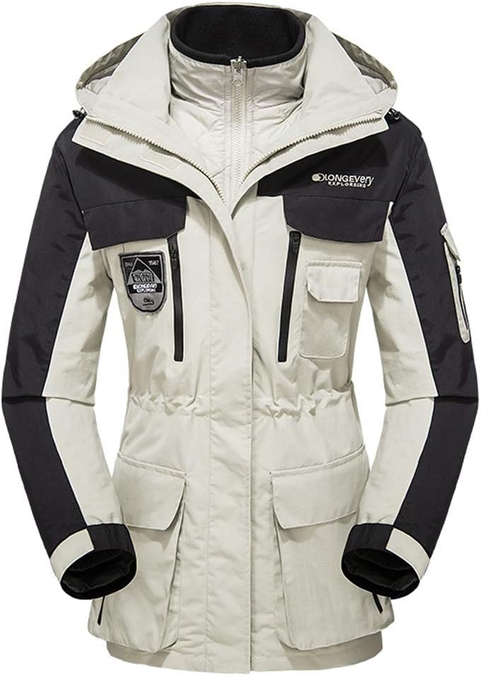 Volwassan - Veste 3 en 1 - Imperméable - Capuche Amovible – €40,99