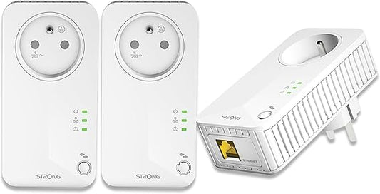 CPL STRONG Powerline 600 Kit – Trio Prises – 600 Mbps
