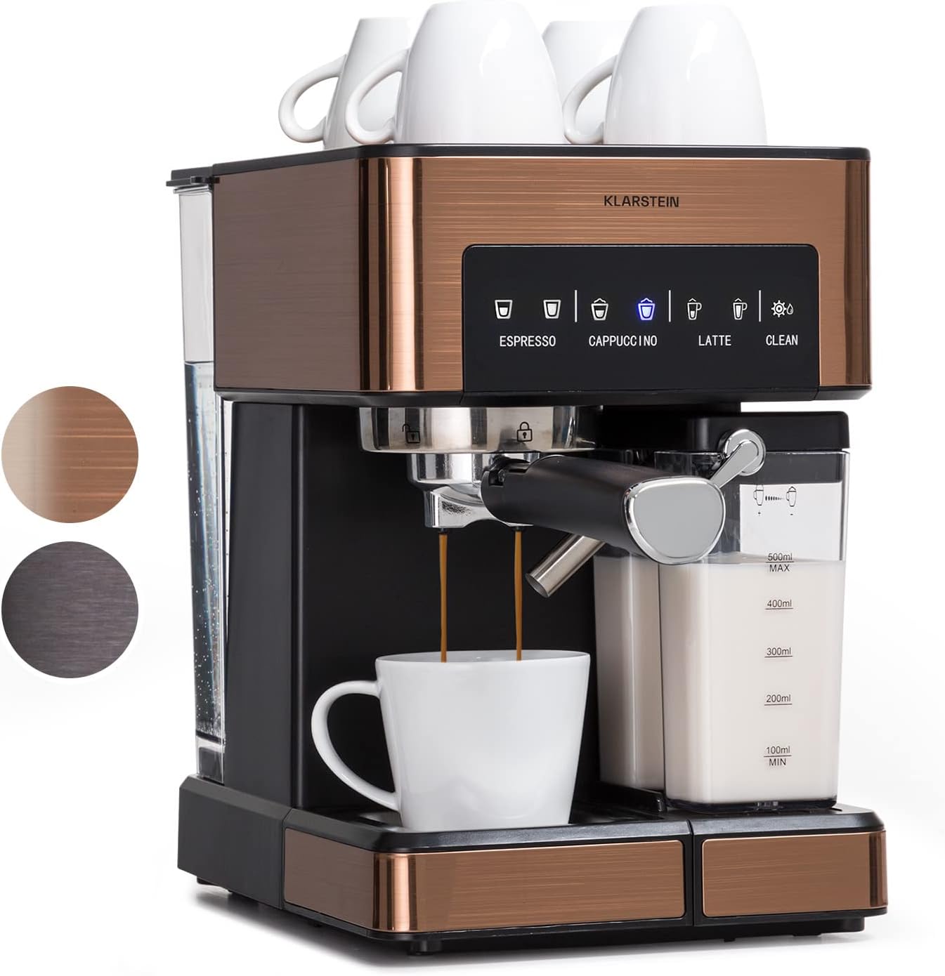 Klarstein - Machine à Café Espresso - 20 Bars - Mousseur à Lait – €90,98