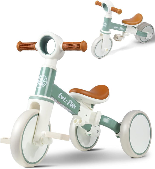 LOL-FUN - Tricycle Enfant - 4-en-1 - Sécurité Optimale – €42,99