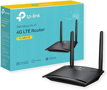 Routeurs TP-Link TL-MR110 4G LTE – WiFi N300Mbps, Antennes Amovibles