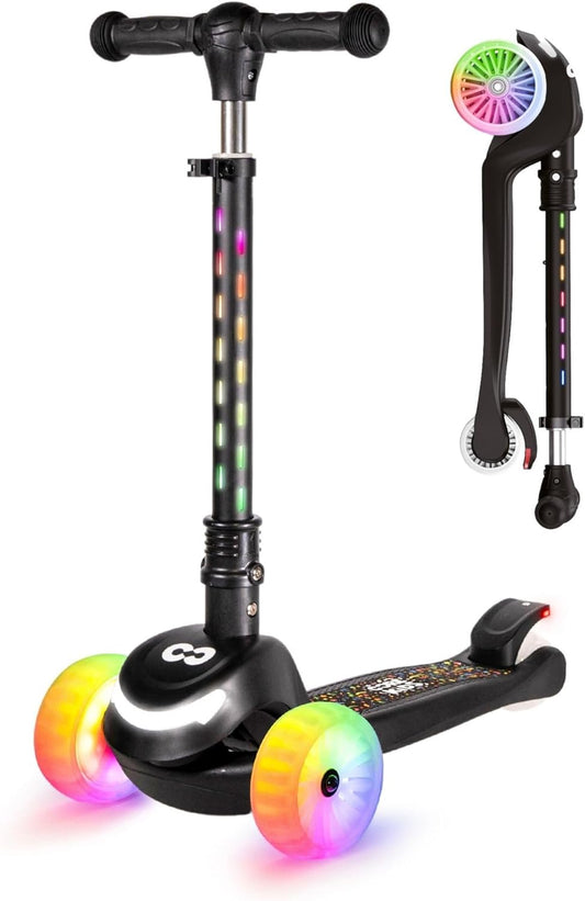 Core - Trottinette Enfant 3 Roues - LED Lumineux - Pliable – €36,99