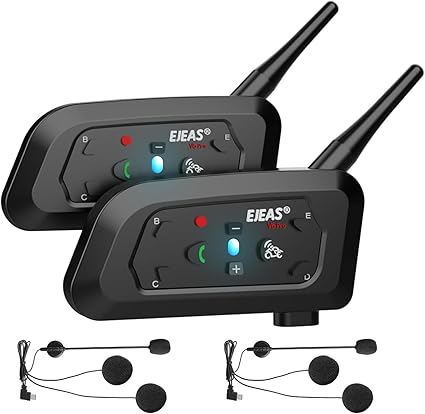 Accessoires audio et vidéo EJEAS V6 Bluetooth – Intercom Moto – Suppression Bruit