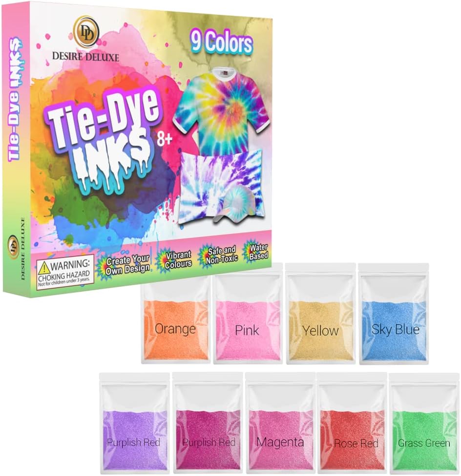 Desire Deluxe - Encre Tie Dye - Couleurs Vibrantes - 9 Couleurs – €6,49