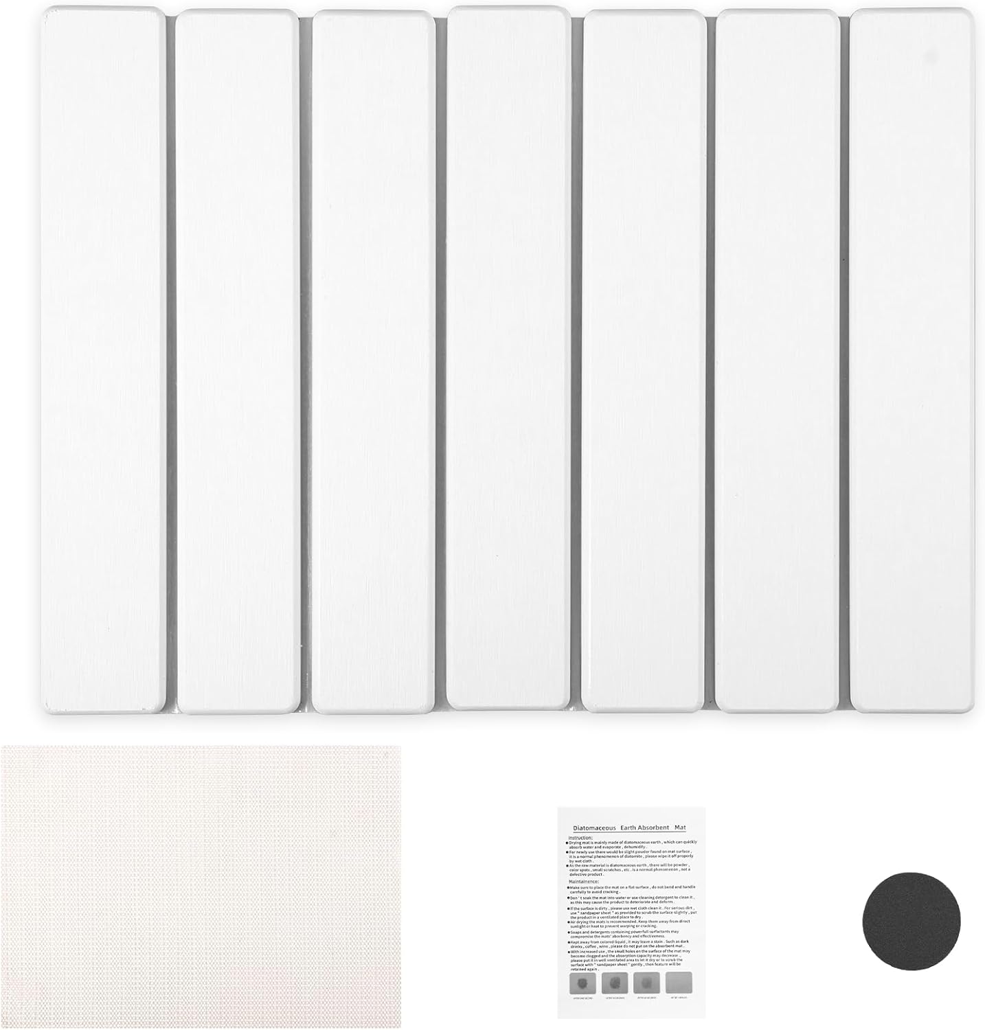 HAIJED - Tapis de Séchage en Pierre - Absorbant - Antidérapant – €12,99