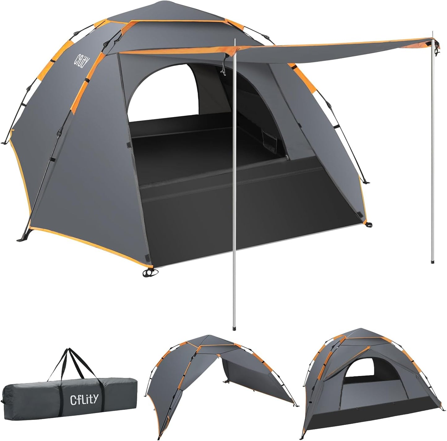 Cflity - Tente de Camping Pop Up - Étanche - 3 Personnes – €44,99