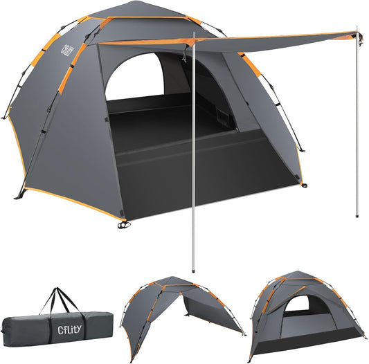 Cflity - Tente de Camping Pop Up - Étanche - 3 Personnes – €44,99