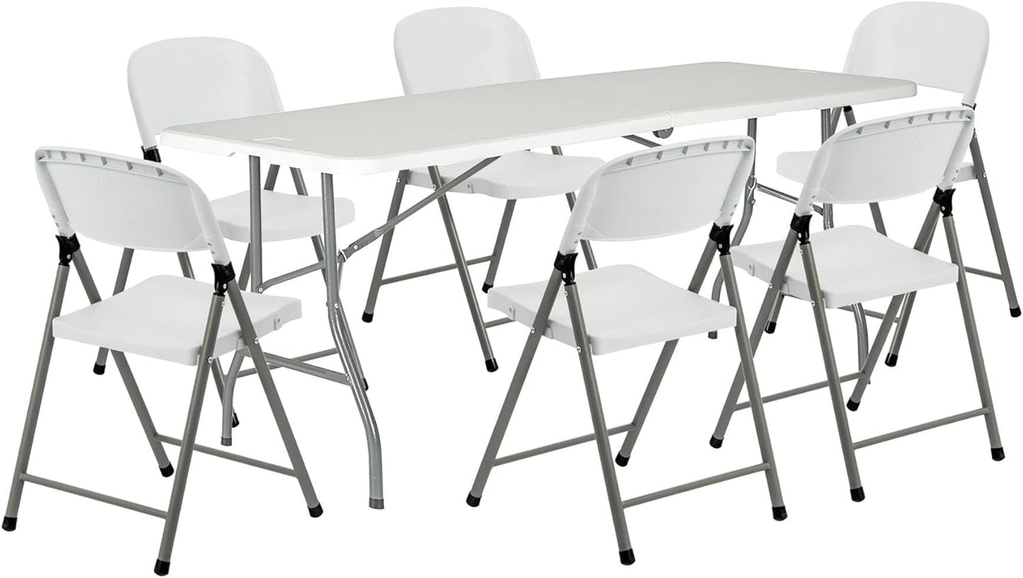 Harbour Housewares - Table et Chaises Pliantes - Portable - 180cm – €73,99