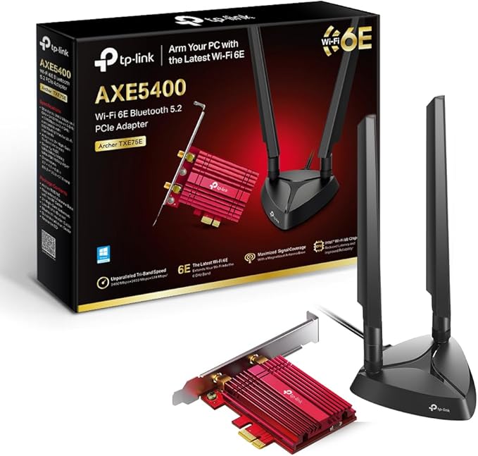 Carte réseau TP-Link Intel WiFi 6E – AXE5400 – Bluetooth 5.3
