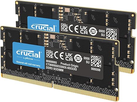 Mémoire RAM Crucial 32Go Kit DDR5 – 5600MHz pour Portable