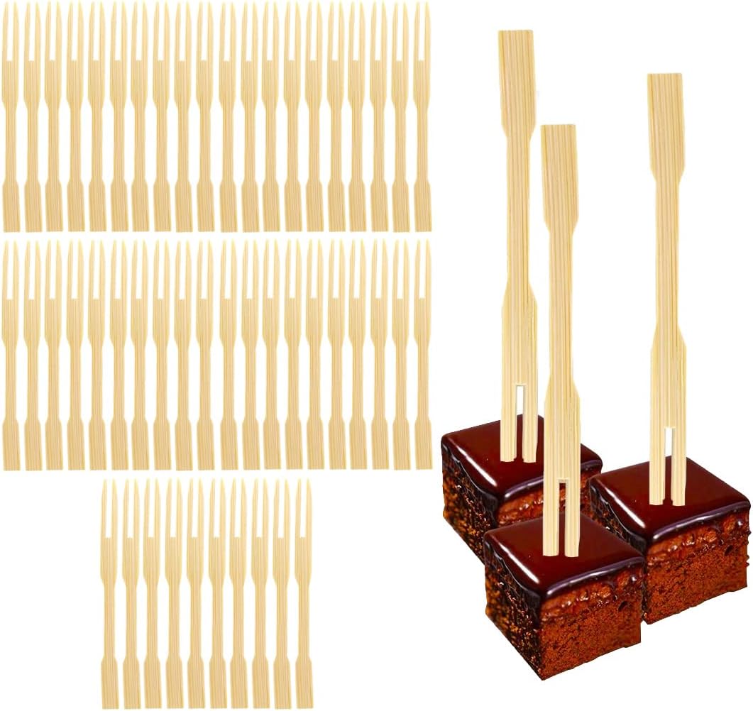 D.A.Y. Republic - Fourchettes à Cocktail Bambou - 50 Pièces - 3 Tailles – €2,28