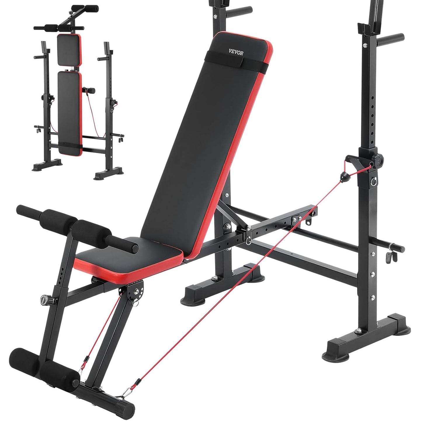 VEVOR - Banc de Musculation - Multi-Fonction - Pliable et Réglable – €103,99