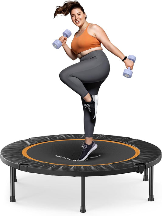 MERACH - Mini Trampoline Fitness - Structure Acier - Pliable 40''/48'' – €43,99