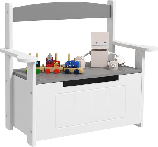 AIYAPLAY - Coffre à Jouets Enfant - Banc 2-en-1 - Sécurité Optimale – €42,99