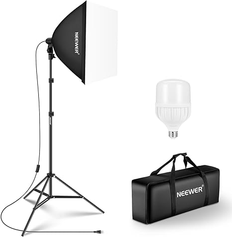Softbox NEEWER Kit d'éclairage 350W – Ampoule LED 5700K