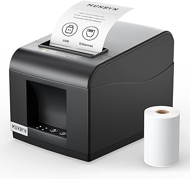 Imprimante d'étiquettes thermiques MUNBYN 80mm – USB et Ethernet