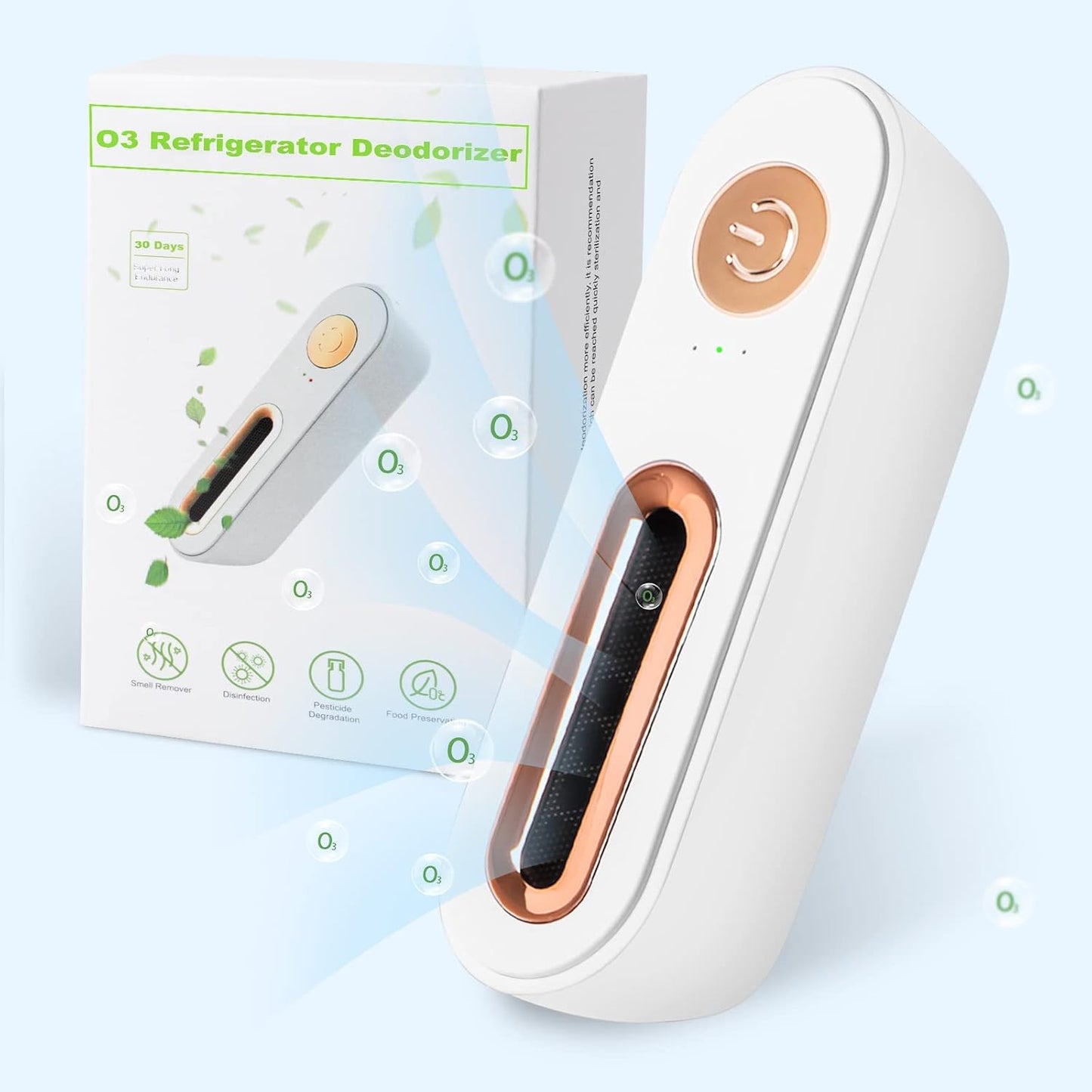 Hydomi - Désodorisant Réfrigérateur - O3 Avancé - Rechargeable USB – €5,84