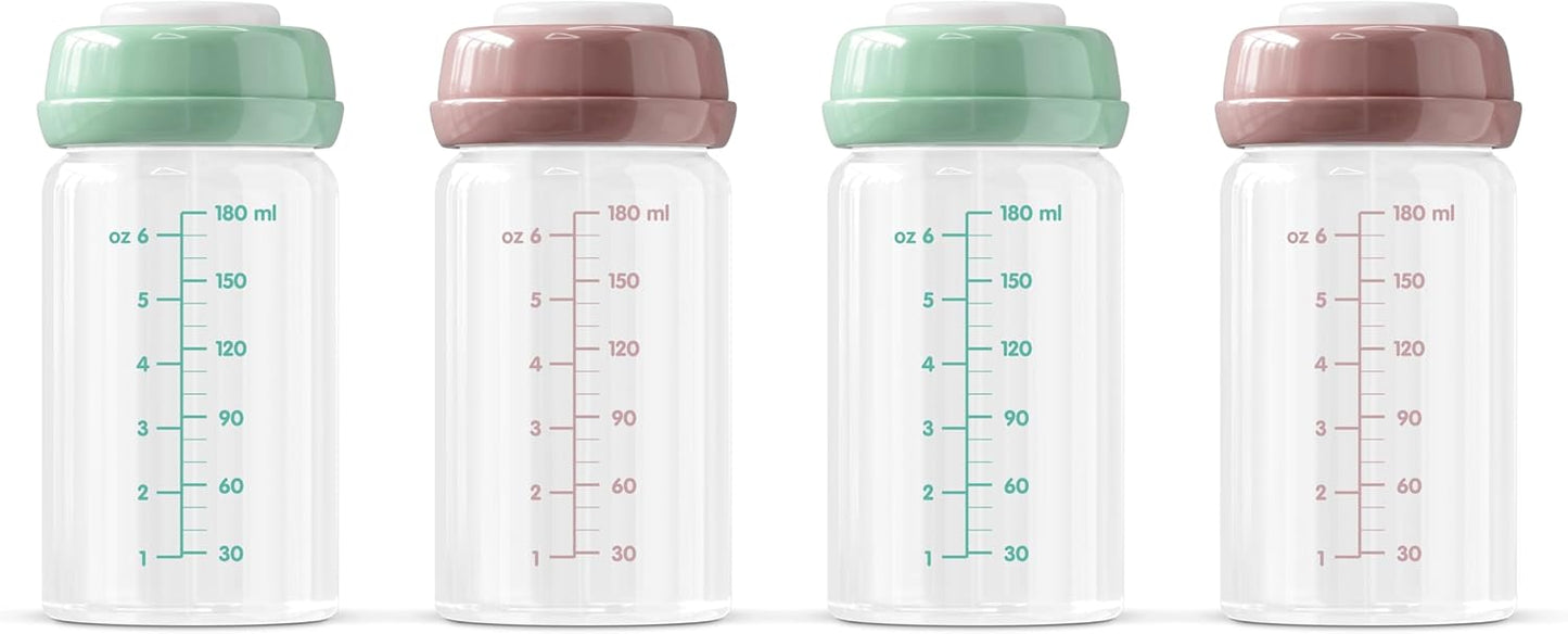 Ana Baby - Bouteilles de Stockage en Verre - 180ml - Lot de 4 – €25,99